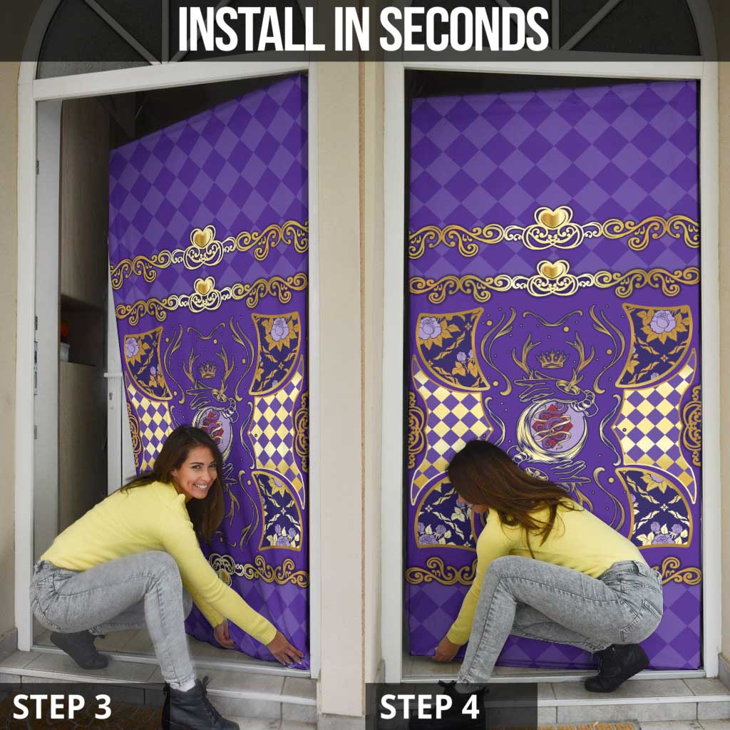 Zodiac Signs Door Cover The Air Element Baroque Diamonds Card