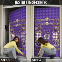 Zodiac Signs Door Cover The Air Element Baroque Diamonds Card
