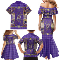 Zodiac Signs Family Matching Mermaid Dress and Hawaiian Shirt The Air Element Baroque Diamonds Card