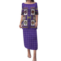 Zodiac Signs Family Matching Puletasi and Hawaiian Shirt The Air Element Baroque Diamonds Card