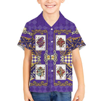 Zodiac Signs Family Matching Puletasi and Hawaiian Shirt The Air Element Baroque Diamonds Card