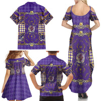 Zodiac Signs Family Matching Summer Maxi Dress and Hawaiian Shirt The Air Element Baroque Diamonds Card