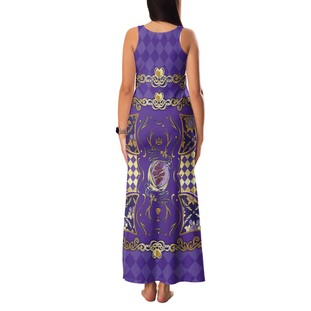 Zodiac Signs Family Matching Tank Maxi Dress and Hawaiian Shirt The Air Element Baroque Diamonds Card