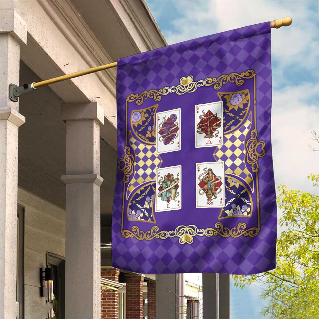 Zodiac Signs Garden Flag The Air Element Baroque Diamonds Card