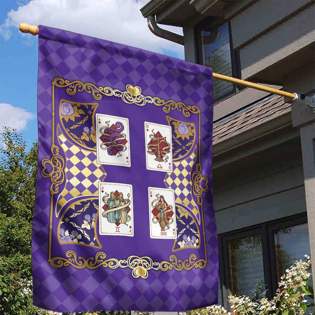 Zodiac Signs Garden Flag The Air Element Baroque Diamonds Card