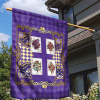 Zodiac Signs Garden Flag The Air Element Baroque Diamonds Card
