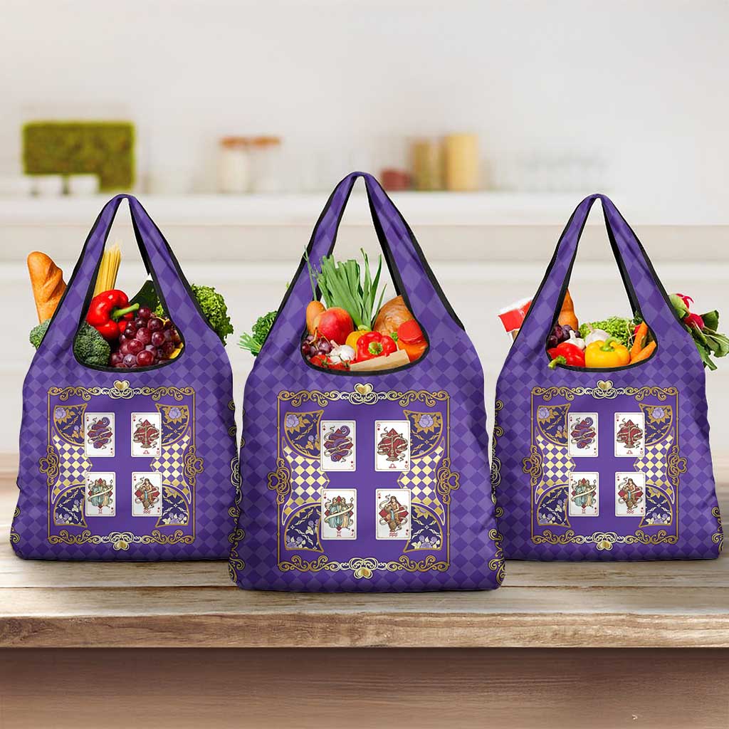 Zodiac Signs Grocery Bag The Air Element Baroque Diamonds Card