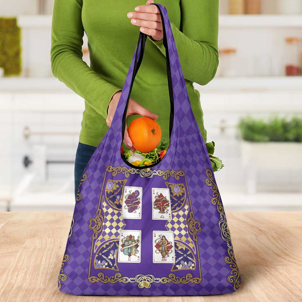 Zodiac Signs Grocery Bag The Air Element Baroque Diamonds Card