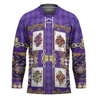 Zodiac Signs Hockey Jersey The Air Element Baroque Diamonds Card