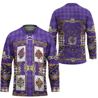 Zodiac Signs Hockey Jersey The Air Element Baroque Diamonds Card
