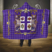 Zodiac Signs Hooded Blanket The Air Element Baroque Diamonds Card