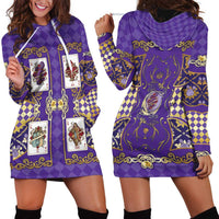 Zodiac Signs Hoodie Dress The Air Element Baroque Diamonds Card