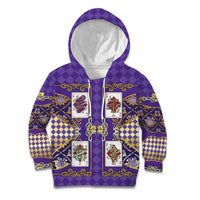 Zodiac Signs Kid Hoodie The Air Element Baroque Diamonds Card