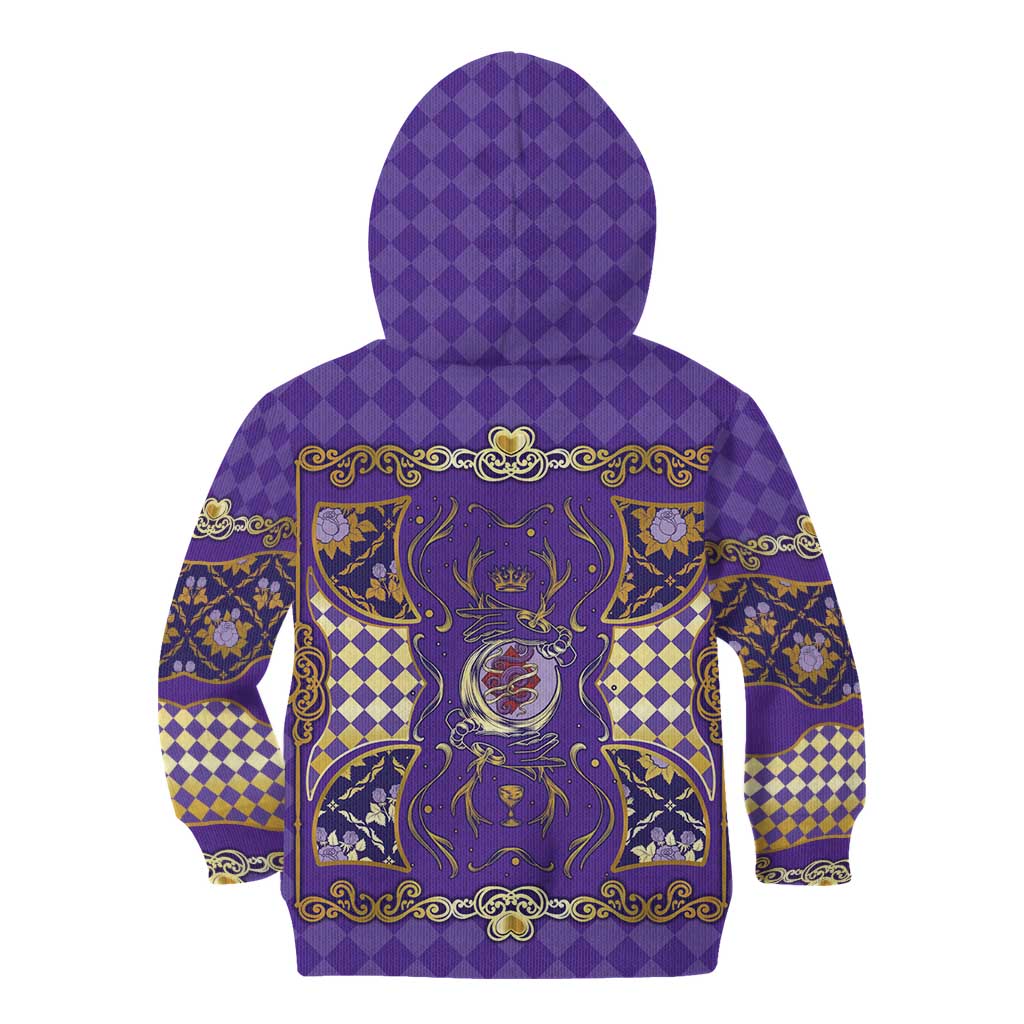 Zodiac Signs Kid Hoodie The Air Element Baroque Diamonds Card