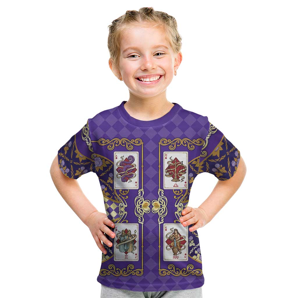 Zodiac Signs Kid T Shirt The Air Element Baroque Diamonds Card