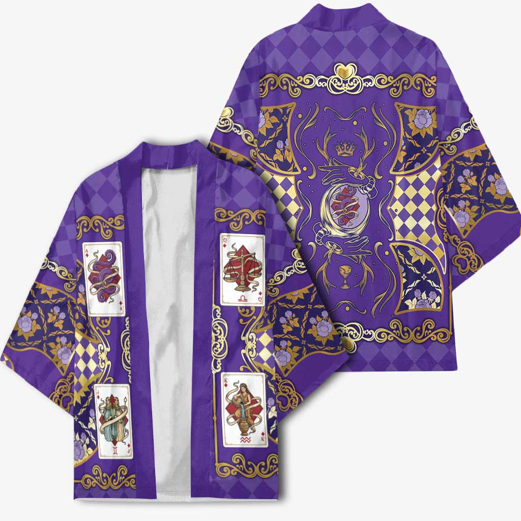 Zodiac Signs Kimono The Air Element Baroque Diamonds Card