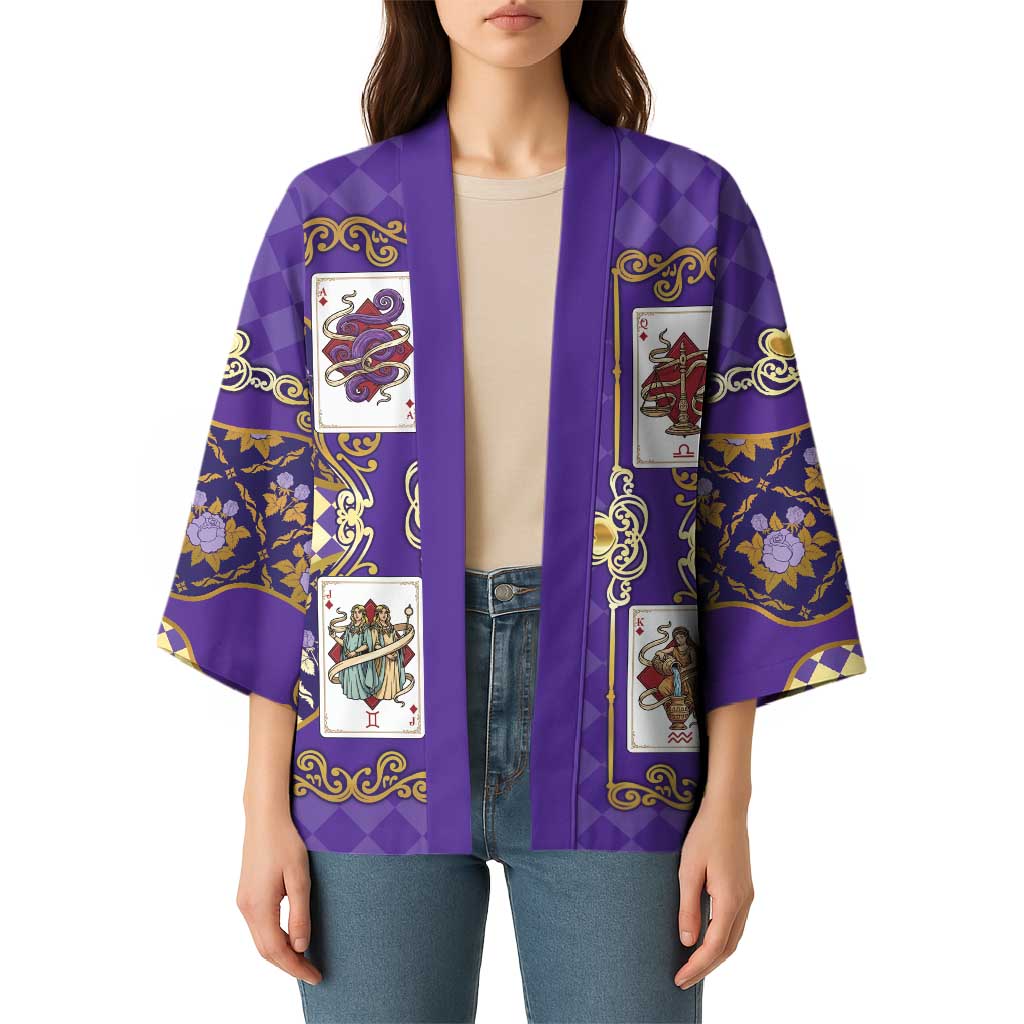 Zodiac Signs Kimono The Air Element Baroque Diamonds Card