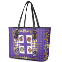 Zodiac Signs Leather Tote Bag The Air Element Baroque Diamonds Card