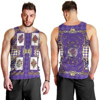 Zodiac Signs Men Tank Top The Air Element Baroque Diamonds Card