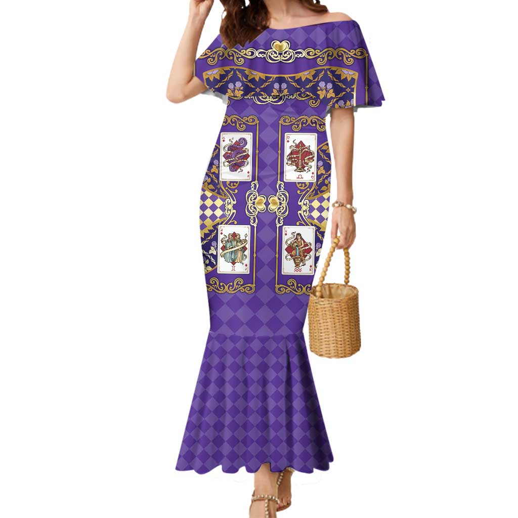 Zodiac Signs Mermaid Dress The Air Element Baroque Diamonds Card