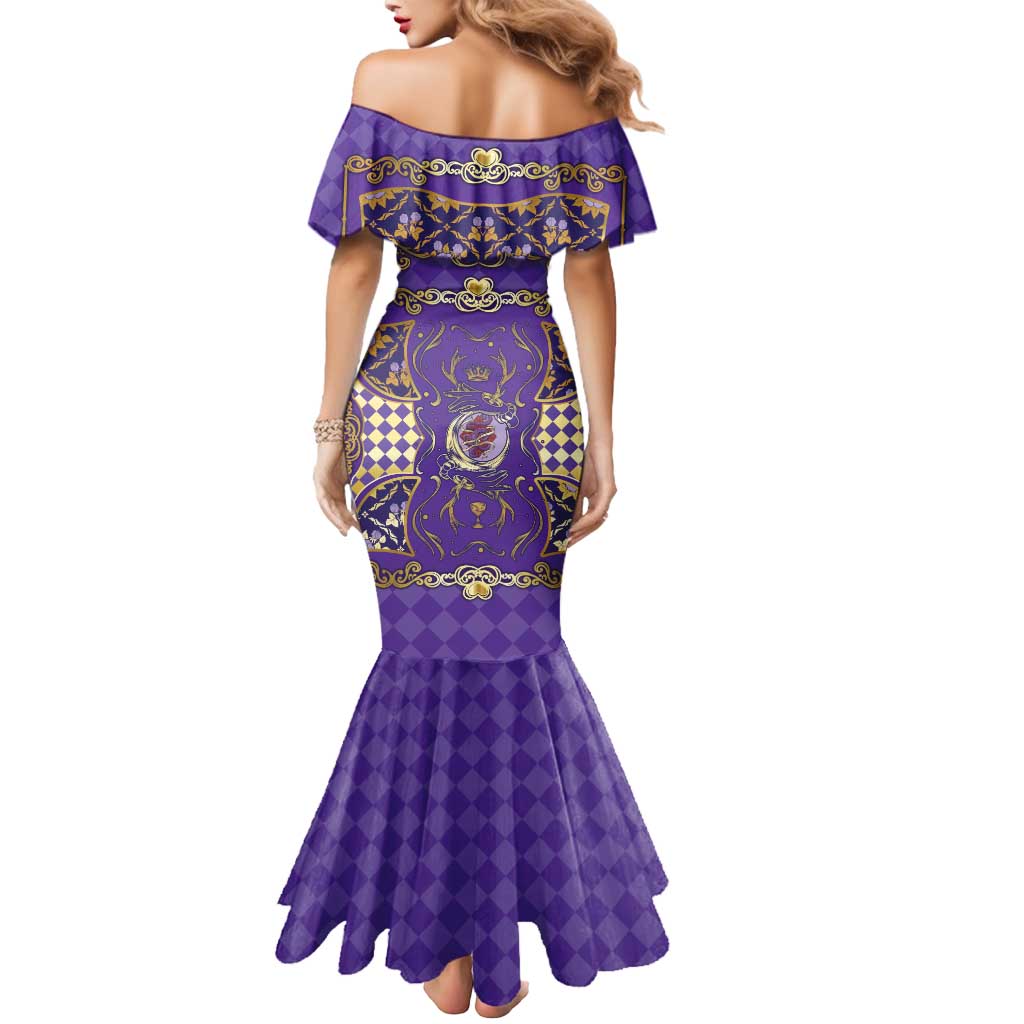 Zodiac Signs Mermaid Dress The Air Element Baroque Diamonds Card