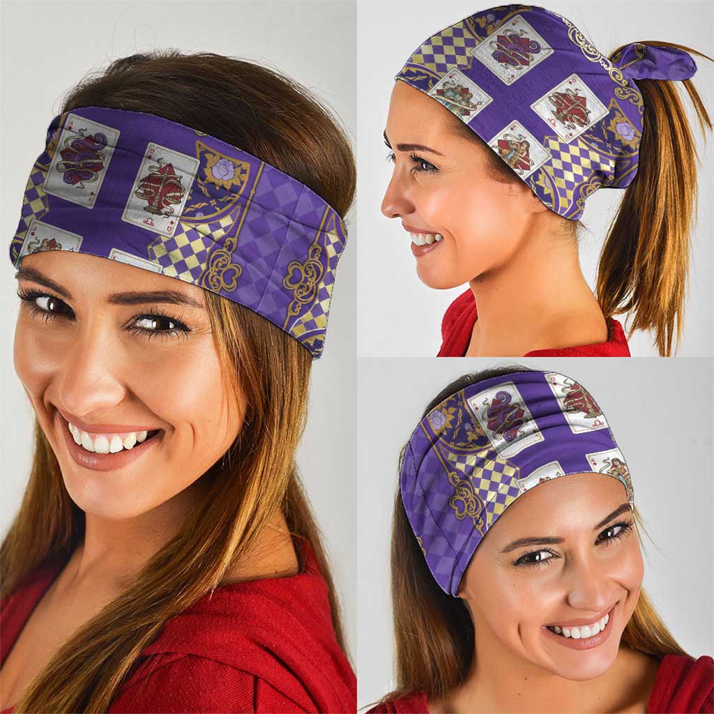 Zodiac Signs Neck Gaiter The Air Element Baroque Diamonds Card