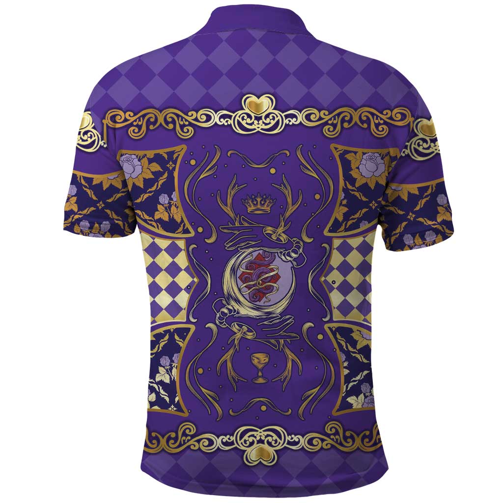 Zodiac Signs Polo Shirt The Air Element Baroque Diamonds Card