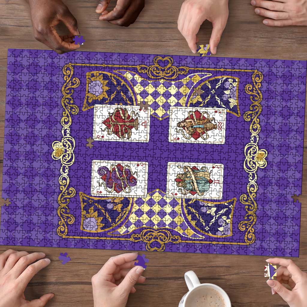 Zodiac Signs Puzzle The Air Element Baroque Diamonds Card