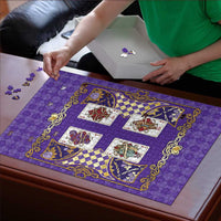 Zodiac Signs Puzzle The Air Element Baroque Diamonds Card