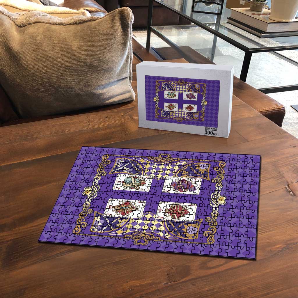 Zodiac Signs Puzzle The Air Element Baroque Diamonds Card