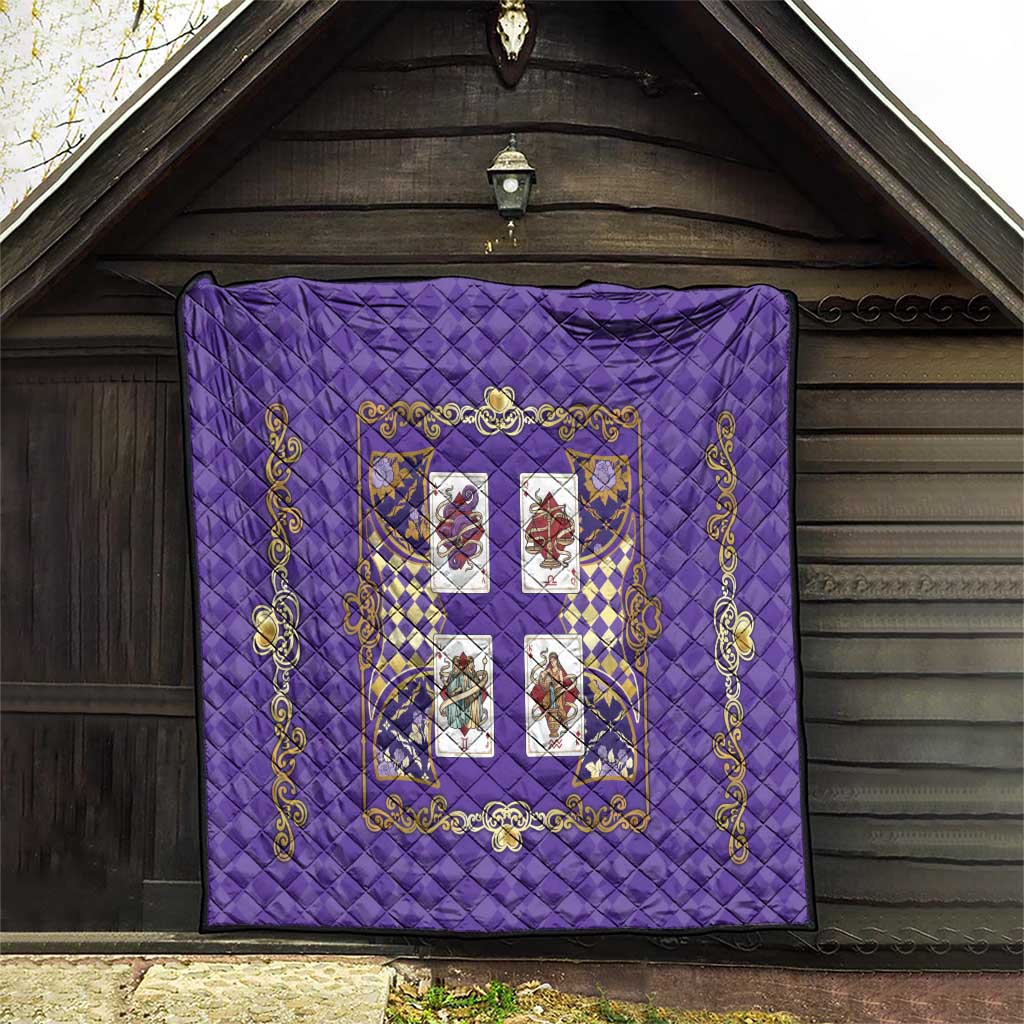 Zodiac Signs Quilt The Air Element Baroque Diamonds Card