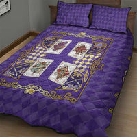 Zodiac Signs Quilt Bed Set The Air Element Baroque Diamonds Card