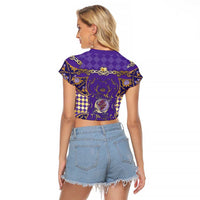 Zodiac Signs Raglan Cropped T Shirt The Air Element Baroque Diamonds Card