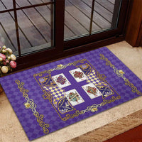 Zodiac Signs Rubber Doormat The Air Element Baroque Diamonds Card