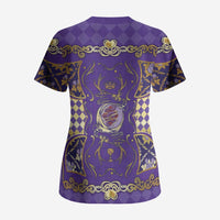 Zodiac Signs Scrub Top The Air Element Baroque Diamonds Card