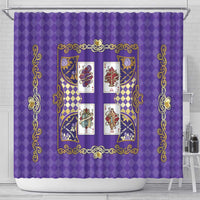 Zodiac Signs Shower Curtain The Air Element Baroque Diamonds Card