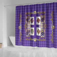 Zodiac Signs Shower Curtain The Air Element Baroque Diamonds Card