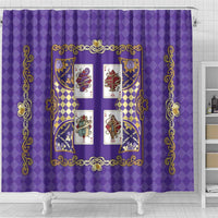 Zodiac Signs Shower Curtain The Air Element Baroque Diamonds Card