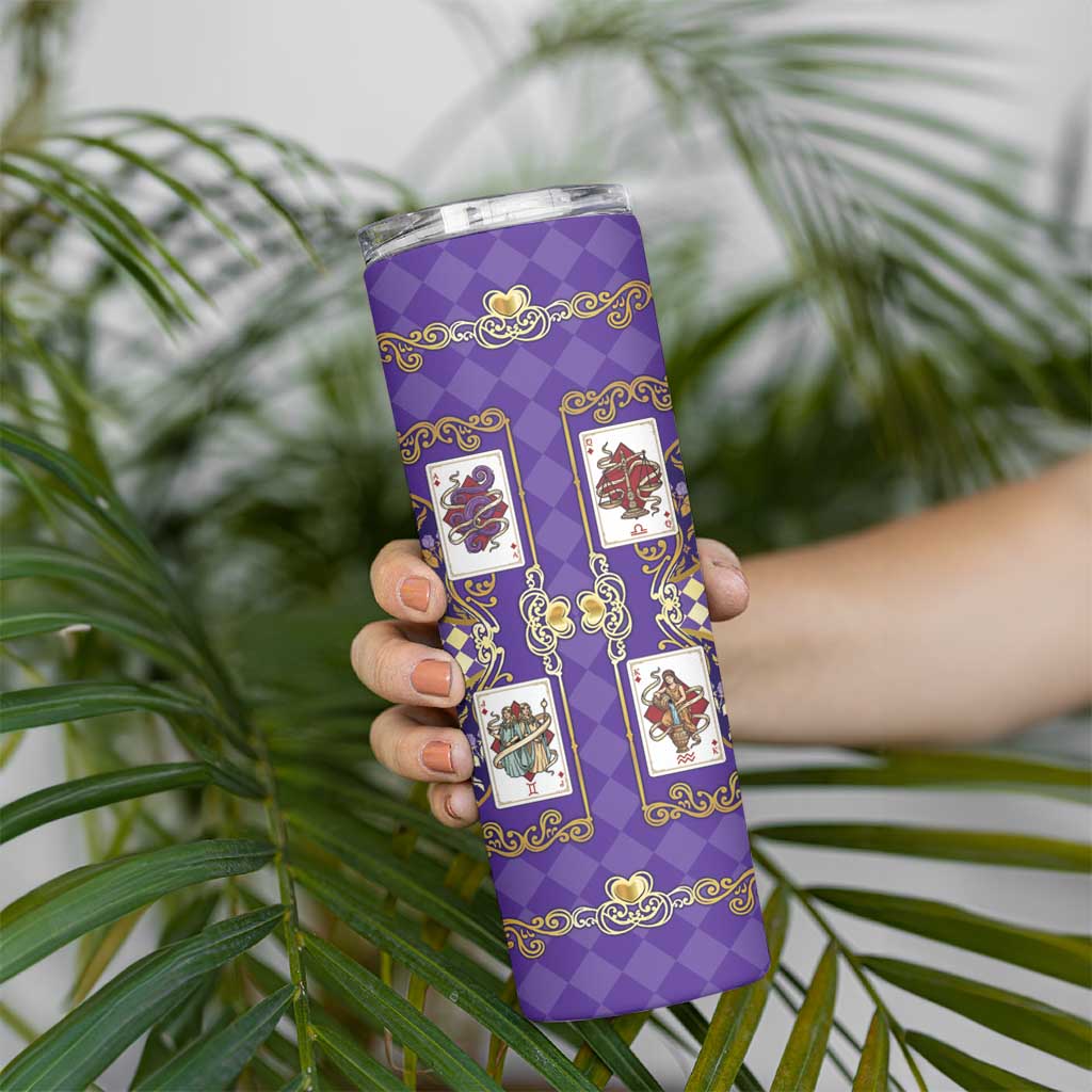 Zodiac Signs Skinny Tumbler The Air Element Baroque Diamonds Card