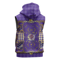 Zodiac Signs Sleeveless Hoodie The Air Element Baroque Diamonds Card