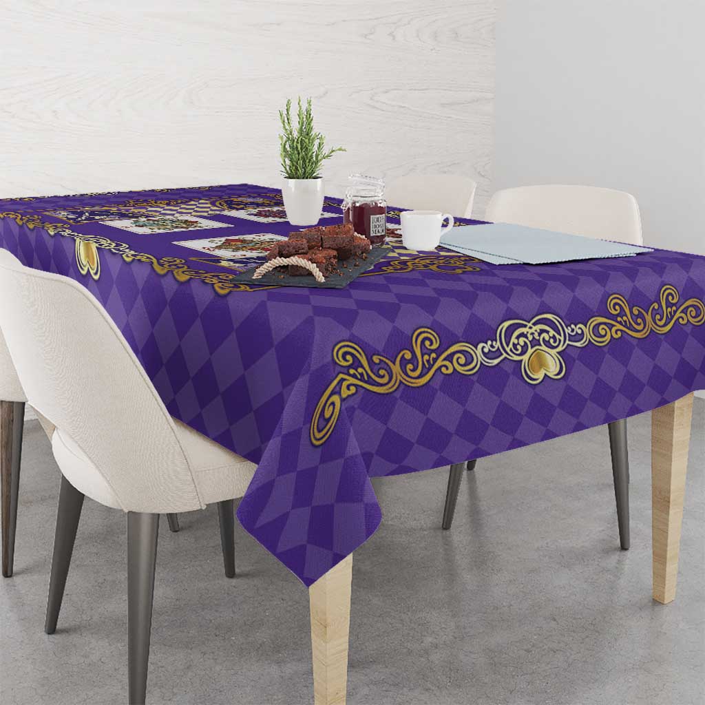 Zodiac Signs Tablecloth The Air Element Baroque Diamonds Card