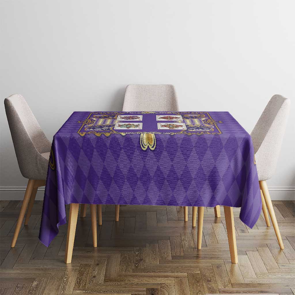 Zodiac Signs Tablecloth The Air Element Baroque Diamonds Card