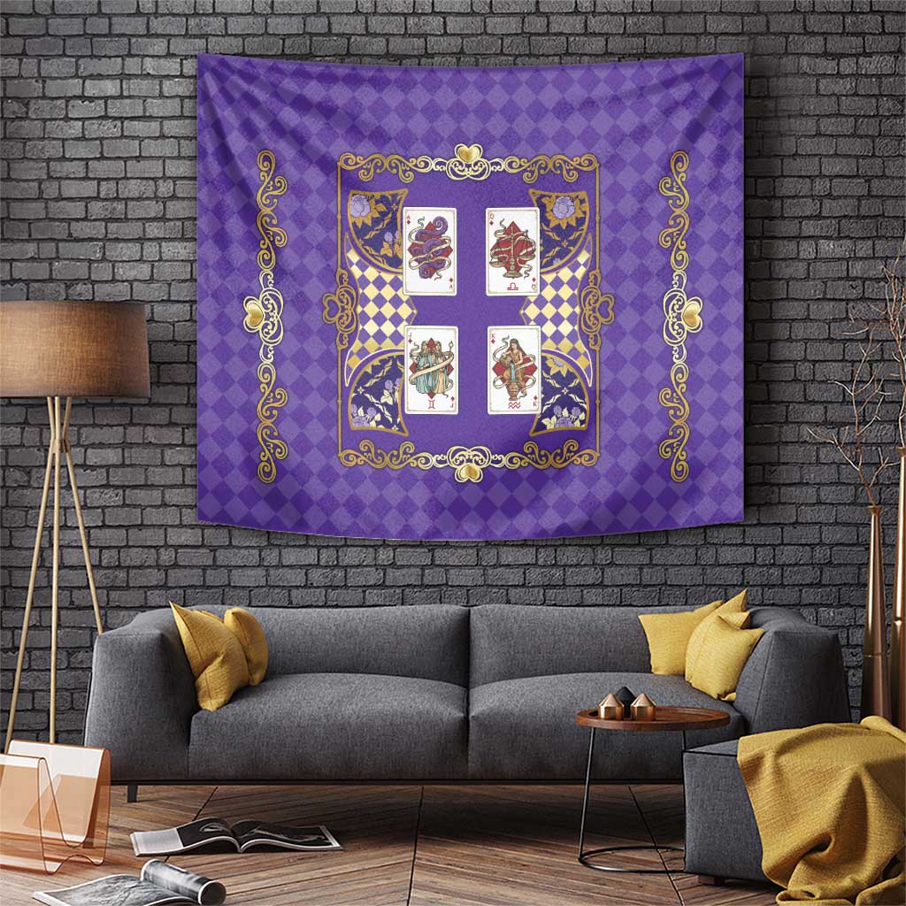 Zodiac Signs Tapestry The Air Element Baroque Diamonds Card