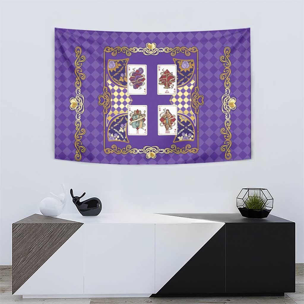 Zodiac Signs Tapestry The Air Element Baroque Diamonds Card