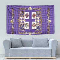 Zodiac Signs Tapestry The Air Element Baroque Diamonds Card