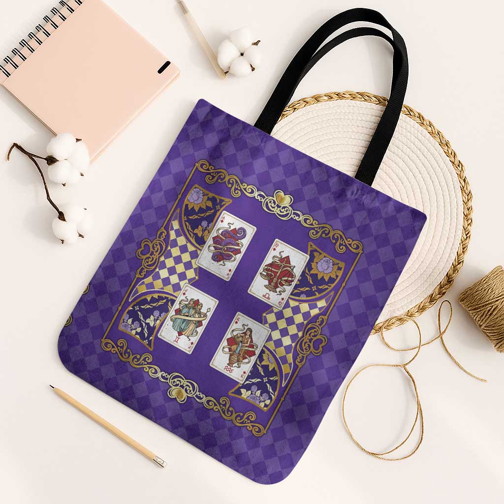 Zodiac Signs Tote Bag The Air Element Baroque Diamonds Card