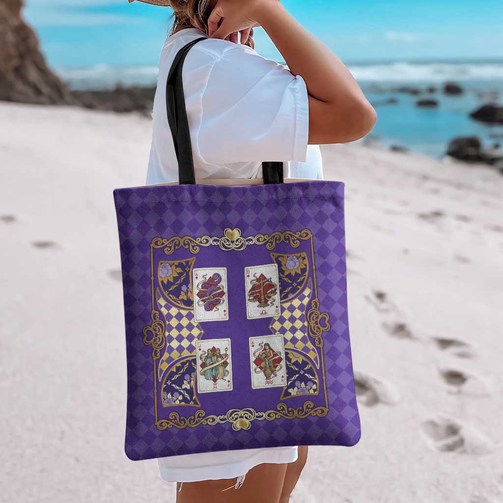 Zodiac Signs Tote Bag The Air Element Baroque Diamonds Card