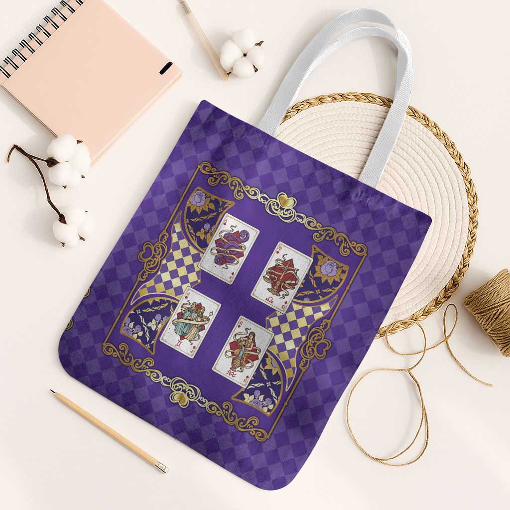 Zodiac Signs Tote Bag The Air Element Baroque Diamonds Card