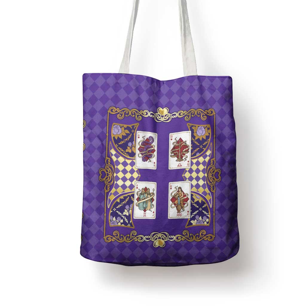 Zodiac Signs Tote Bag The Air Element Baroque Diamonds Card