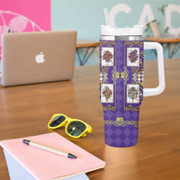 Zodiac Signs Tumbler With Handle The Air Element Baroque Diamonds Card